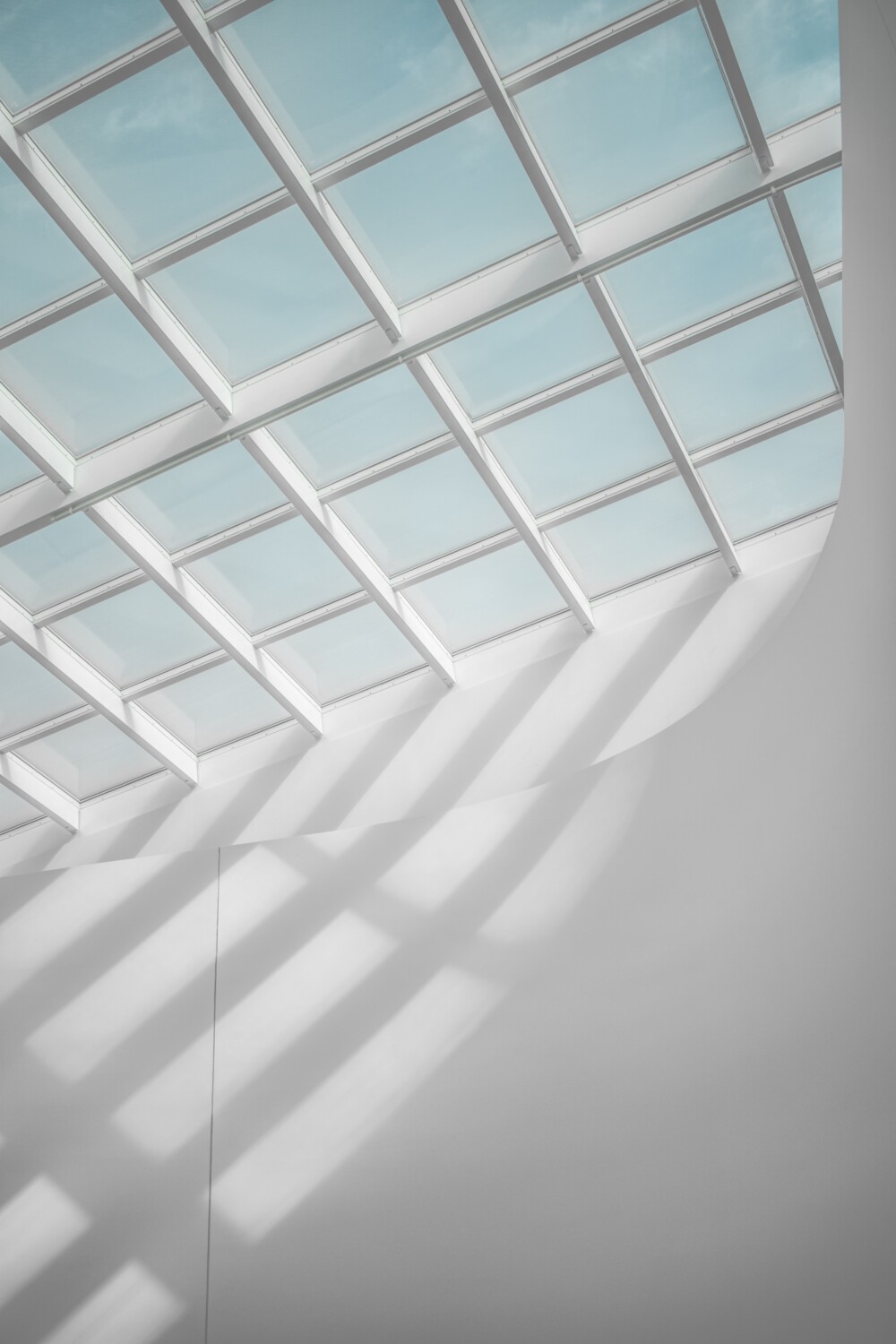 Photo of skylights in a building